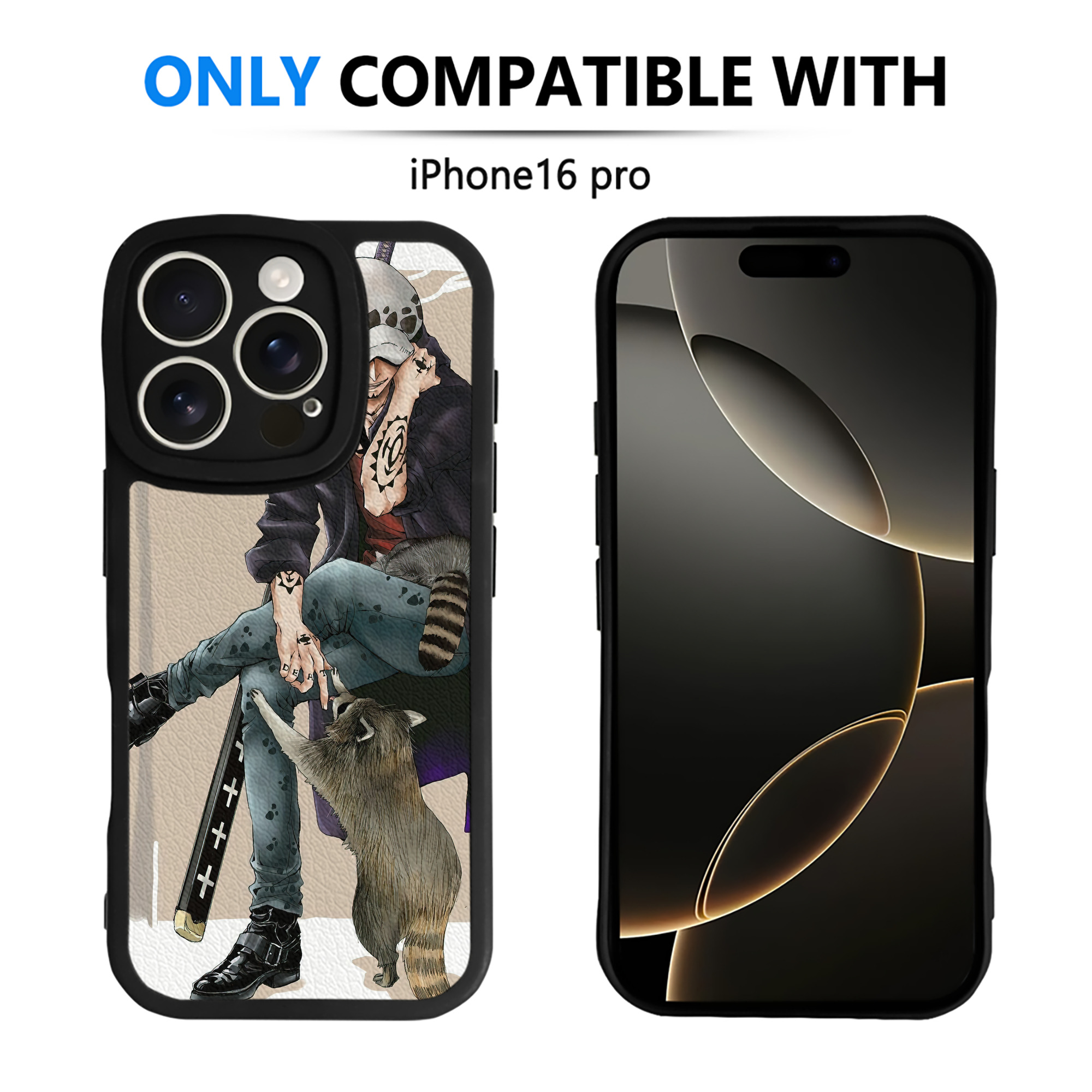 （画像用） ワンピース ONE PIECE 【iPhone 16シリーズ対応】シリコンスマホケース（レザー調） 材質：シリコン